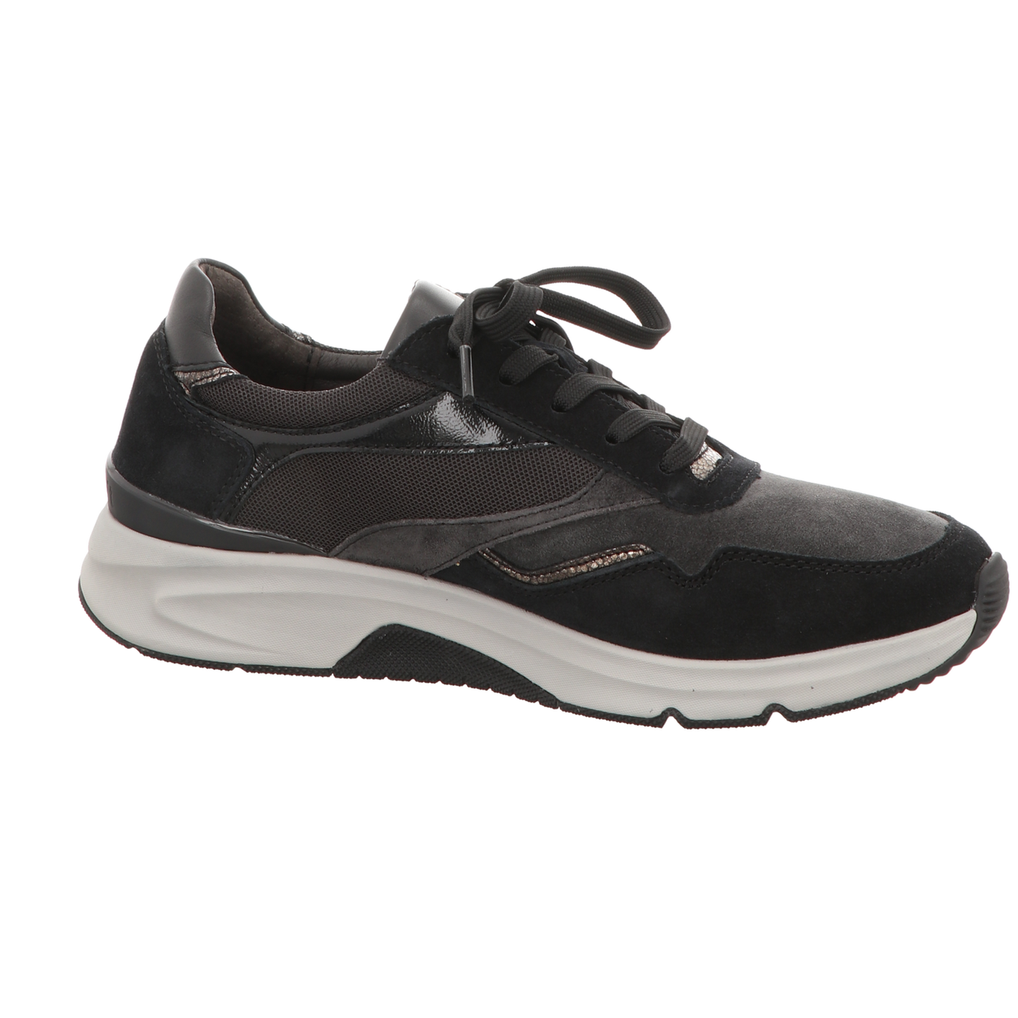 Gabor Damen Schnürschuh bequem  in grau