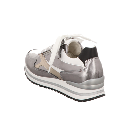 Gabor Damen Schnürschuh Turin in silber