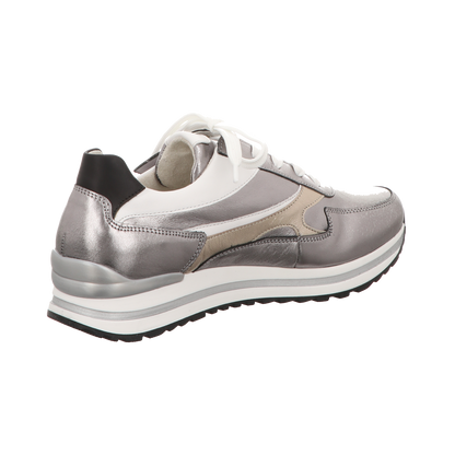 Gabor Damen Schnürschuh Turin in silber