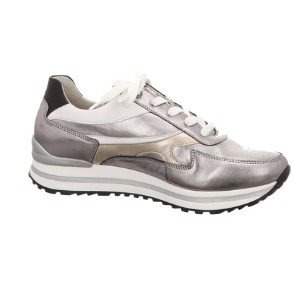 Gabor Damen Schnürschuh Turin in silber