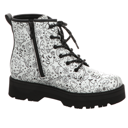 Skechers Damen Stiefel Gravlen Hi in silber