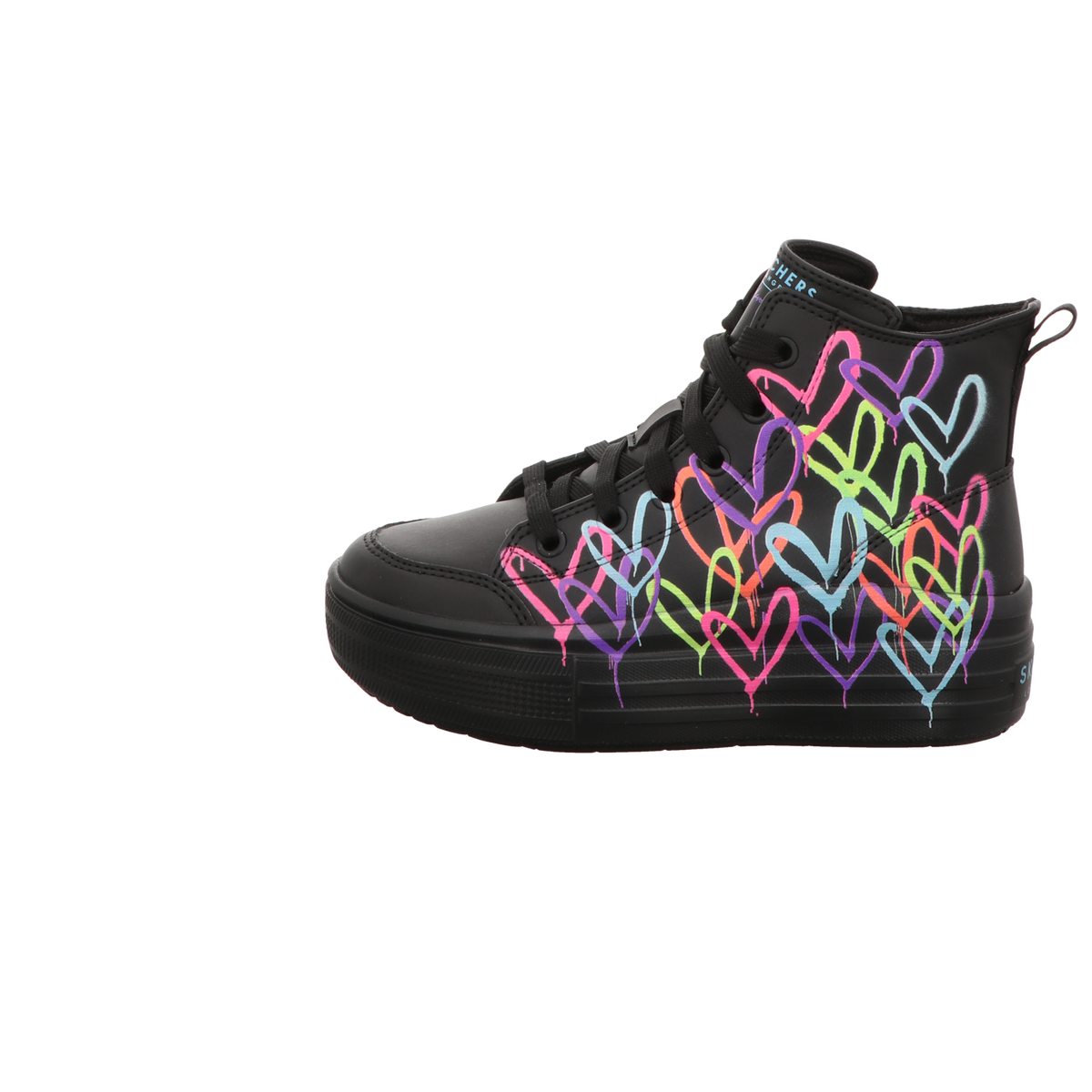 Skechers Damen Stiefel Hyperlift in schwarz