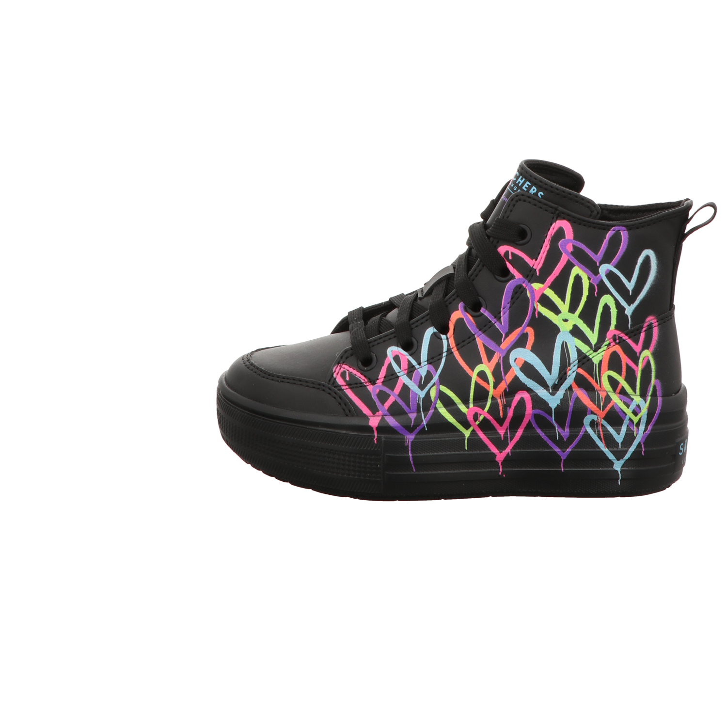 Skechers Damen Stiefel Hyperlift in schwarz