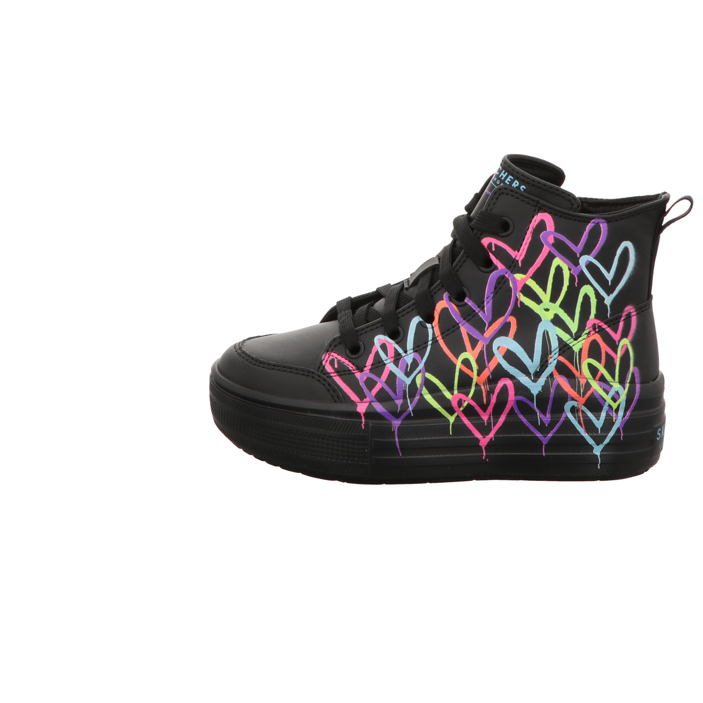 Skechers Damen Stiefel Hyperlift in schwarz