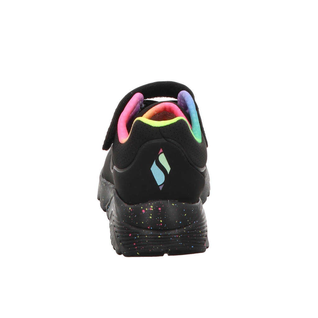 Skechers Damen Slipper Uno Lite - Rainbow Specks in schwarz