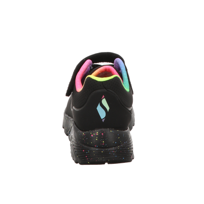 Skechers Damen Slipper Uno Lite - Rainbow Specks in schwarz