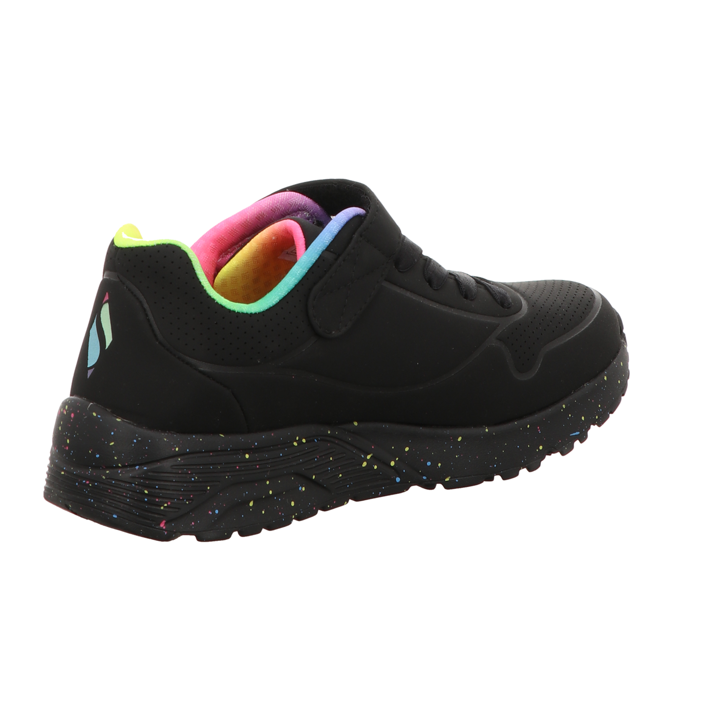 Skechers Damen Slipper Uno Lite - Rainbow Specks in schwarz