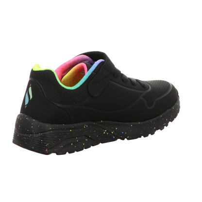 Skechers Damen Slipper Uno Lite - Rainbow Specks in schwarz