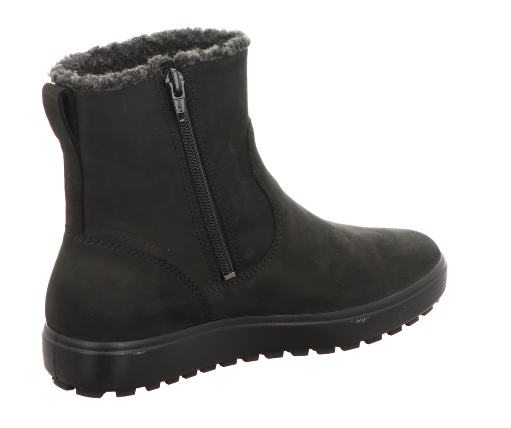 Ecco Damen Schnürstiefel Soft 7 Tred in schwarz
