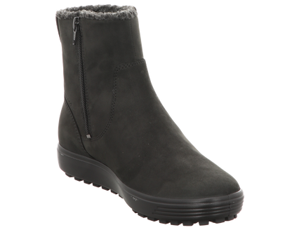 Ecco Damen Schnürstiefel Soft 7 Tred in schwarz