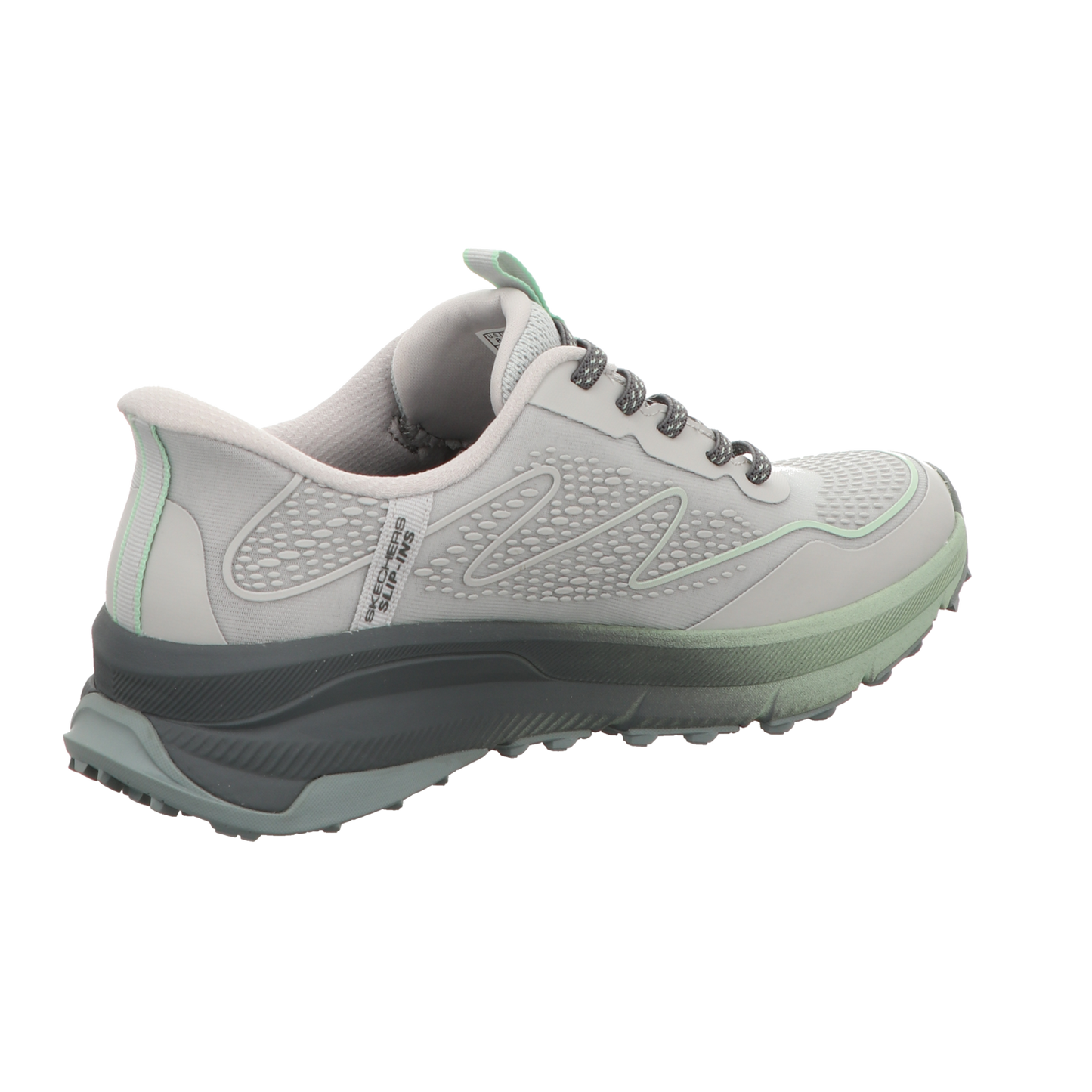 Skechers Damen Slipper Slip-Ins Switch Back in grau