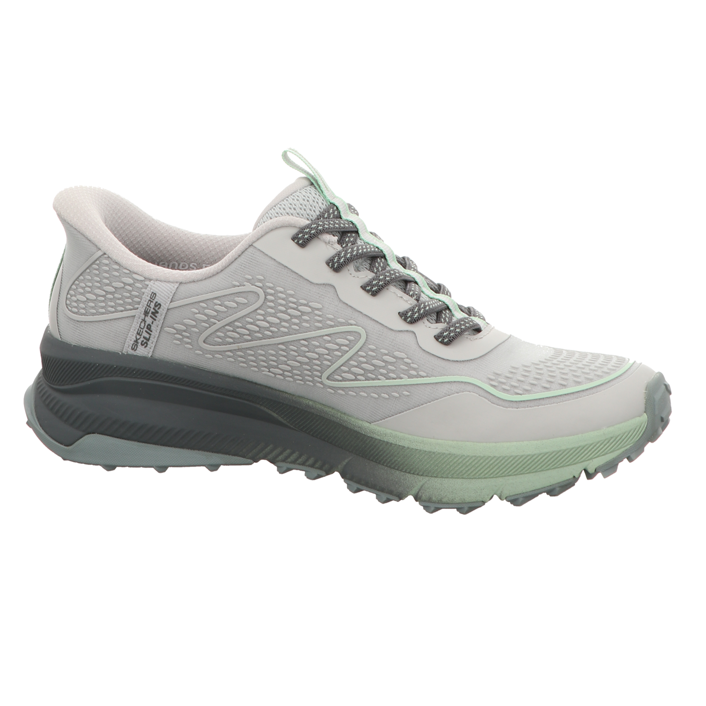 Skechers Damen Slipper Slip-Ins Switch Back in grau