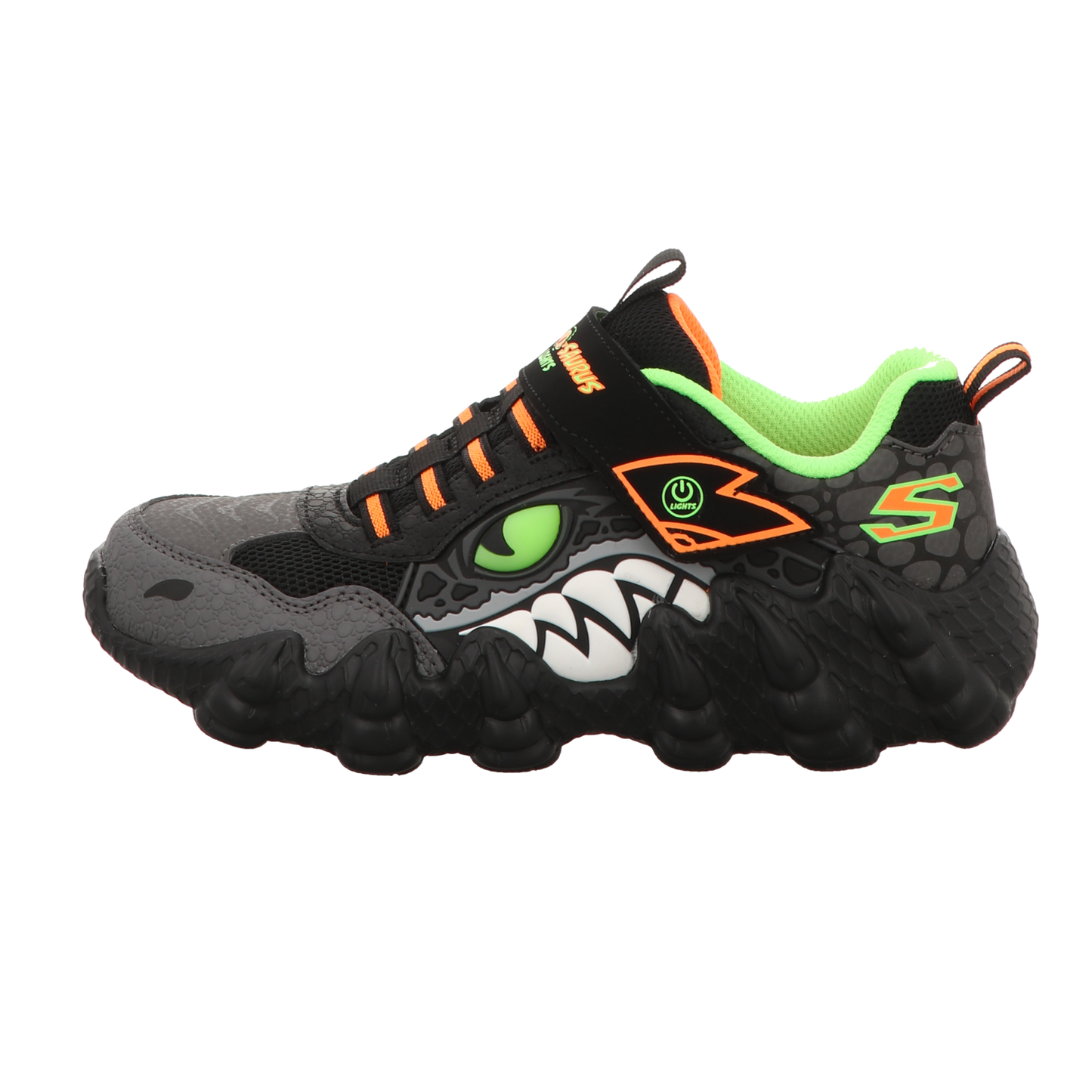 Skechers Herren Slipper Skech-O-Saurius Lights Rapid in schwarz