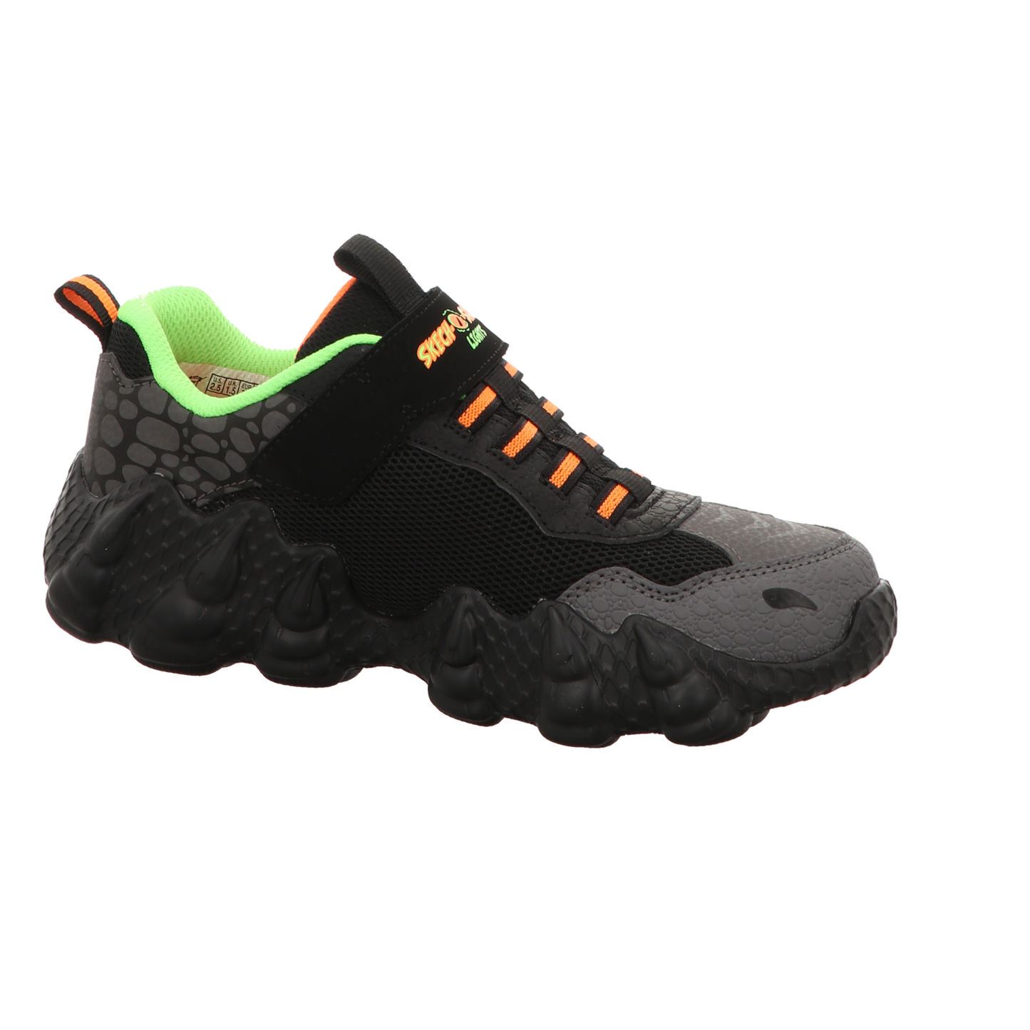 Skechers Herren Slipper Skech-O-Saurius Lights Rapid in schwarz