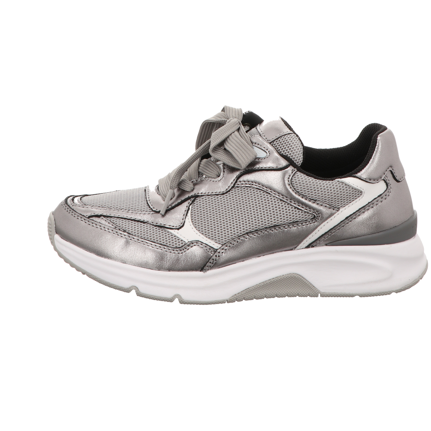 Gabor Damen Schnürschuh bequem  in silber