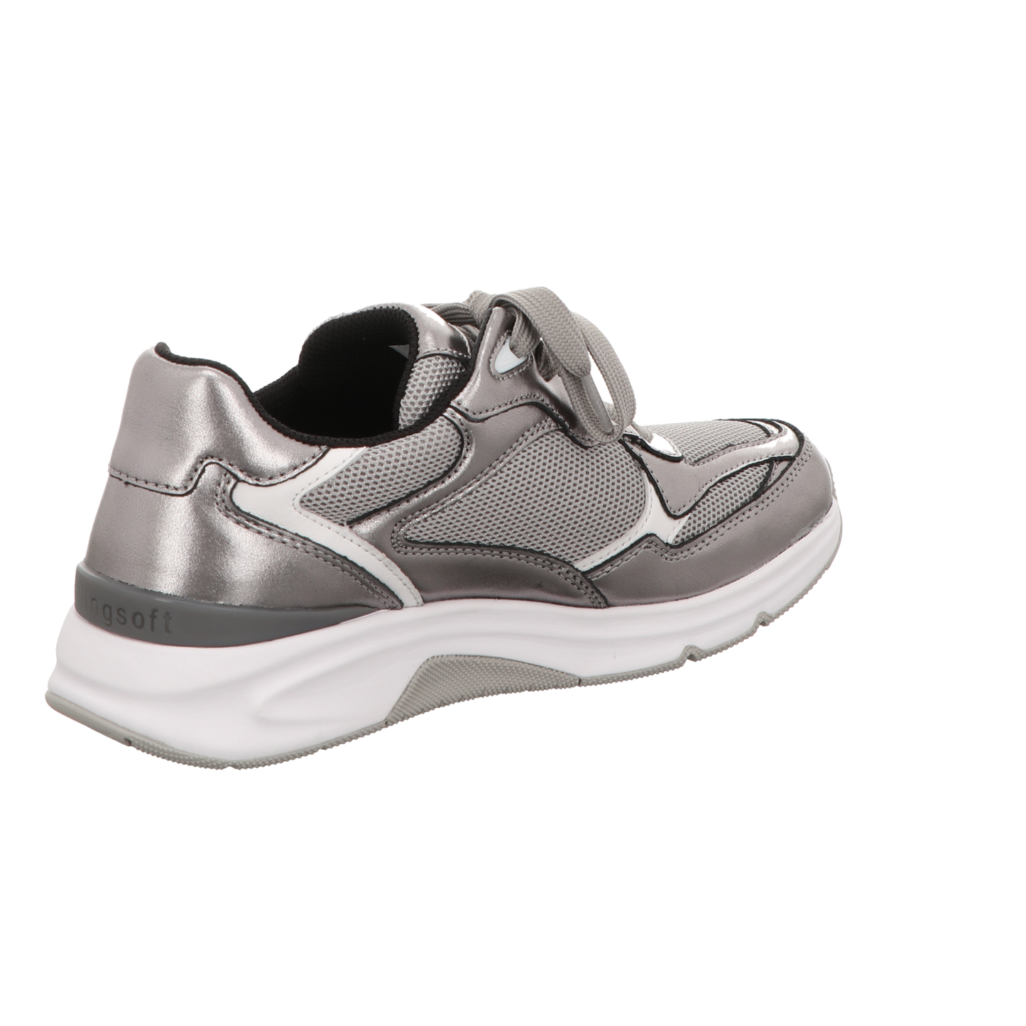 Gabor Damen Schnürschuh bequem  in silber