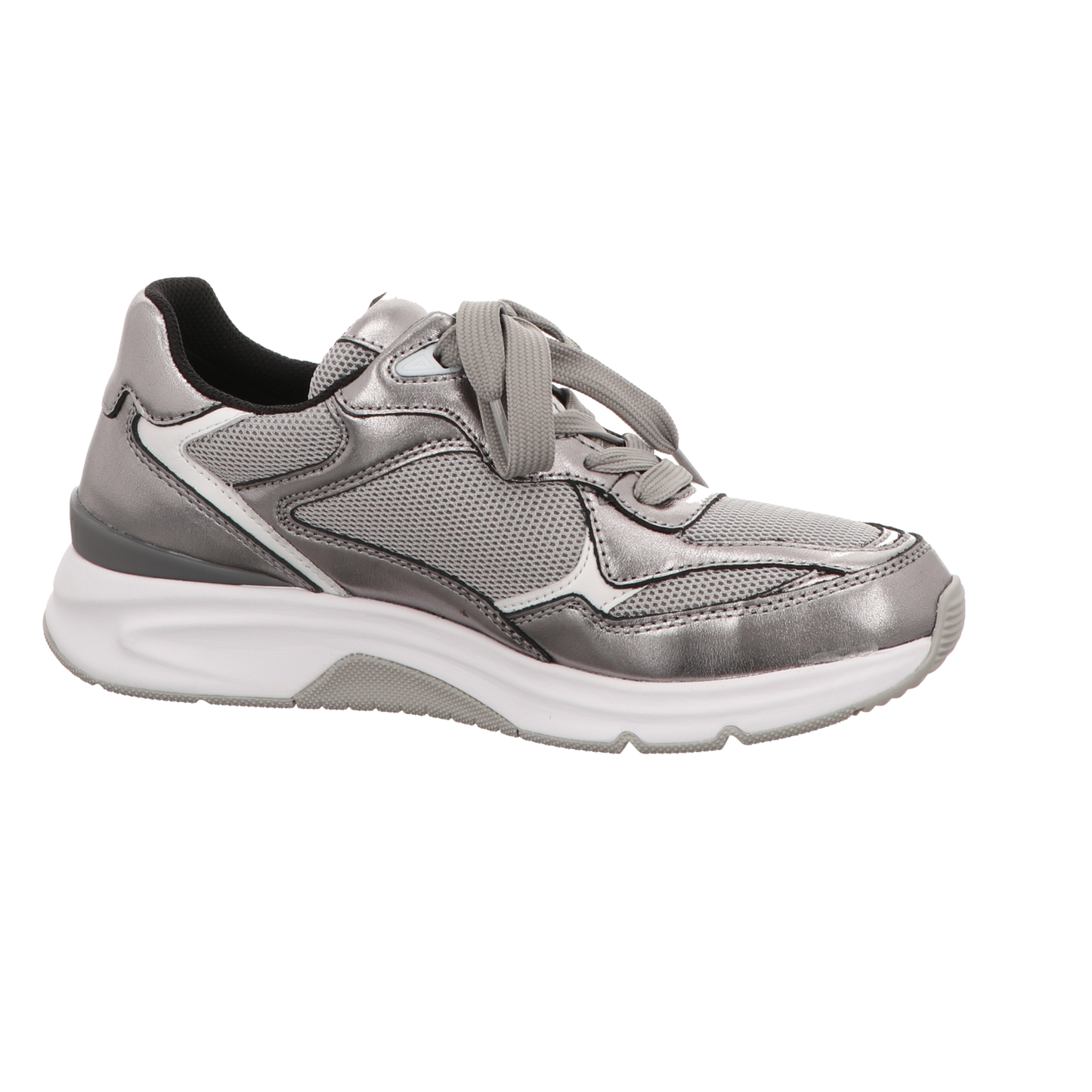 Gabor Damen Schnürschuh bequem  in silber