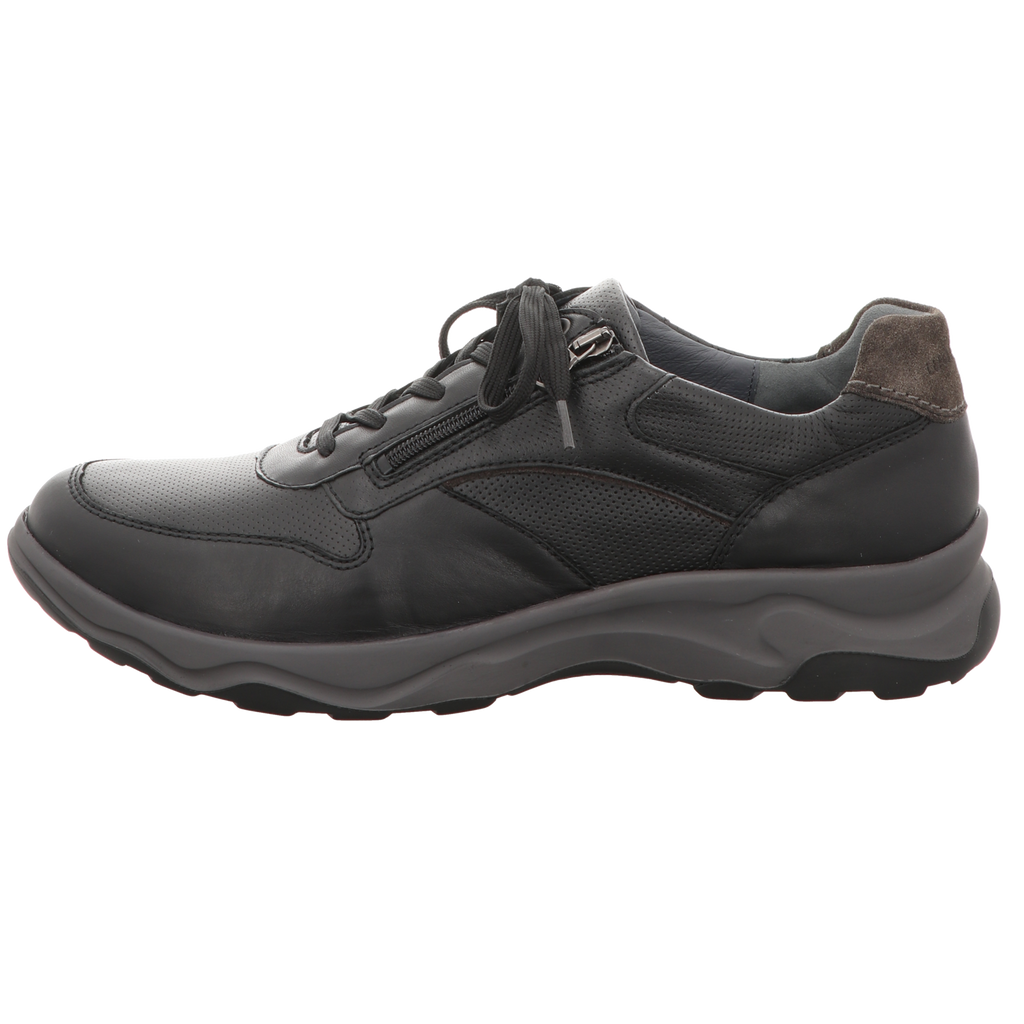 Waldläufer Herren Schnürschuh H-Max in schwarz