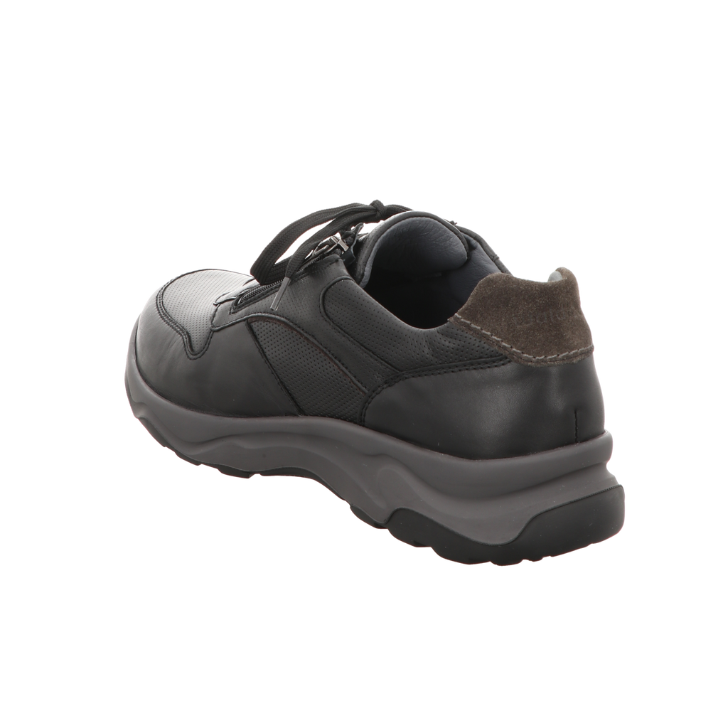 Waldläufer Herren Schnürschuh H-Max in schwarz