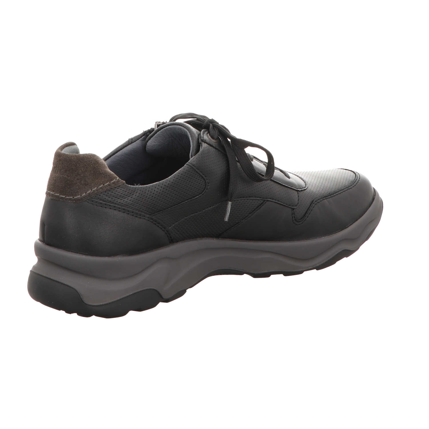 Waldläufer Herren Schnürschuh H-Max in schwarz