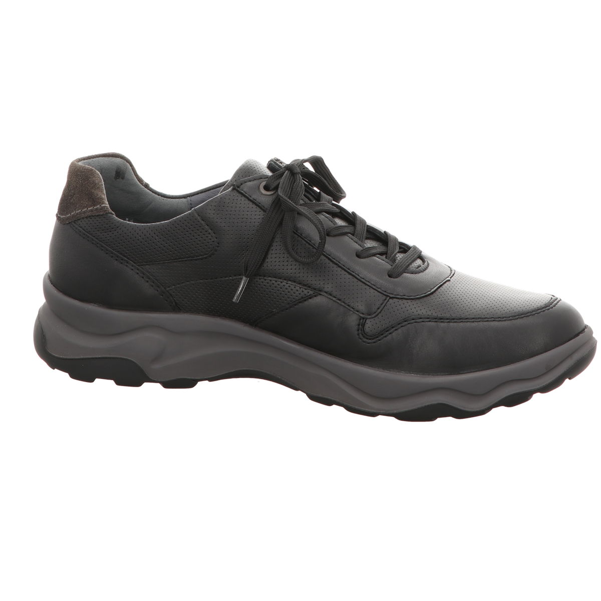 Waldläufer Herren Schnürschuh H-Max in schwarz