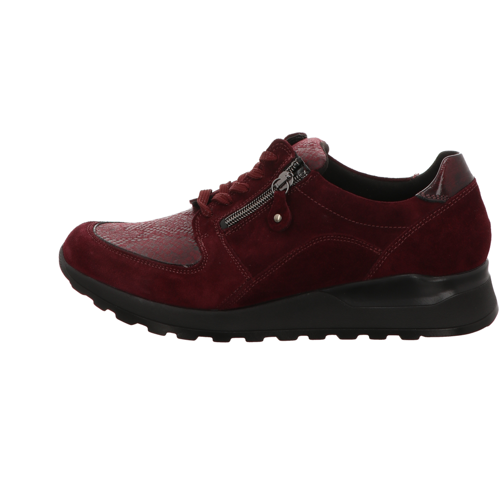 Waldläufer Damen Schnürschuh bequem Hiroko- Soft in rot