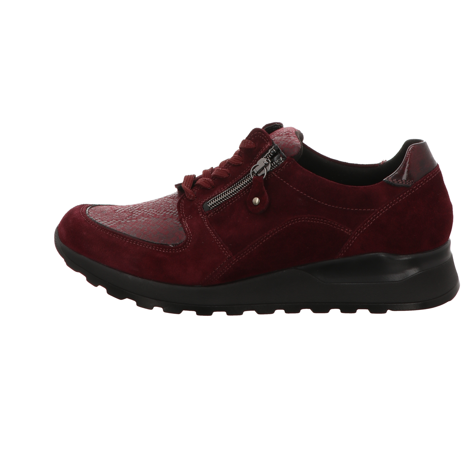 Waldläufer Damen Schnürschuh bequem Hiroko- Soft in rot