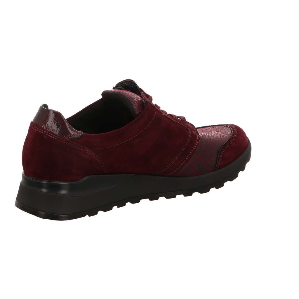 Waldläufer Damen Schnürschuh bequem Hiroko- Soft in rot