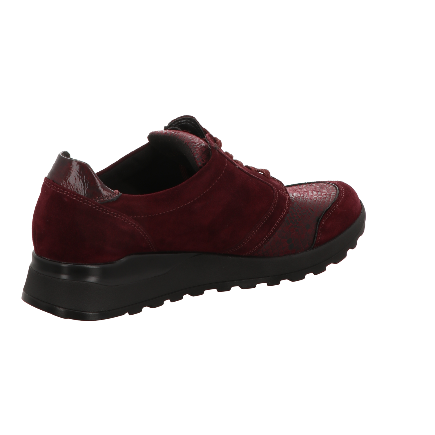 Waldläufer Damen Schnürschuh bequem Hiroko- Soft in rot