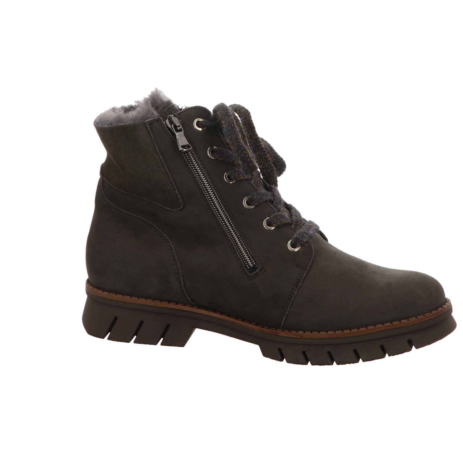 Waldläufer Damen Stiefelette H-Xara in grau