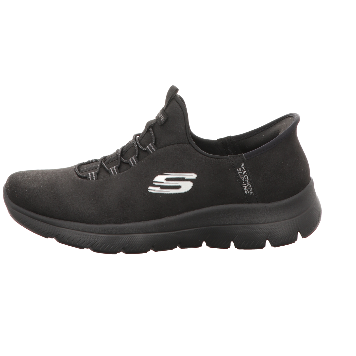 Skechers Damen Slipper Slip-Ins Summits-Unknown Trail in schwarz