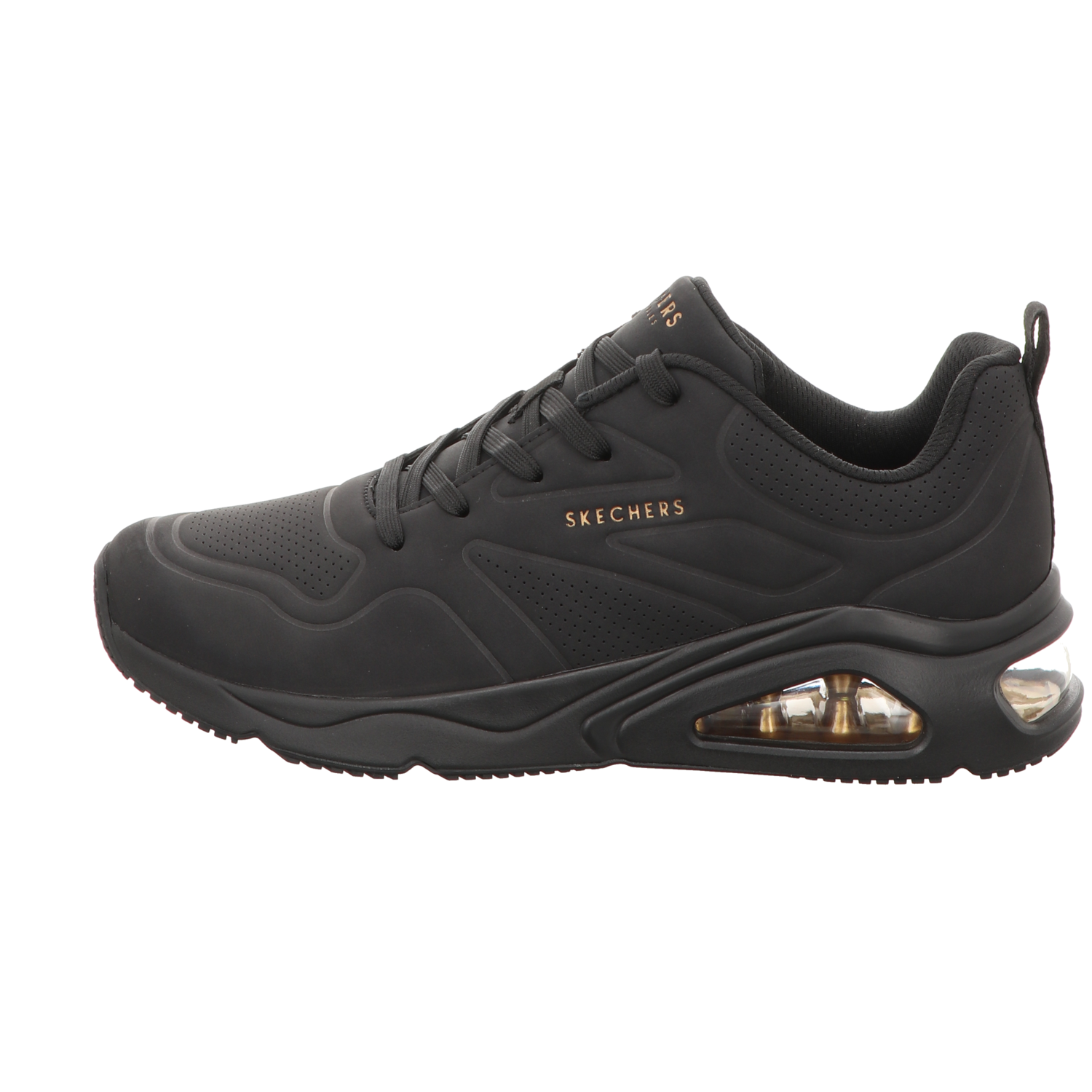 Skechers Damen Schnürschuh Uno-Tres-Air in schwarz