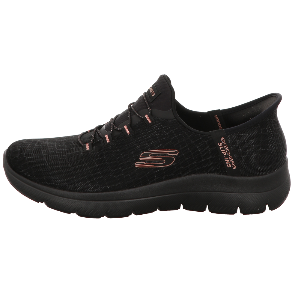 Skechers Damen Slipper Slip-Ins Summits-Classy in schwarz