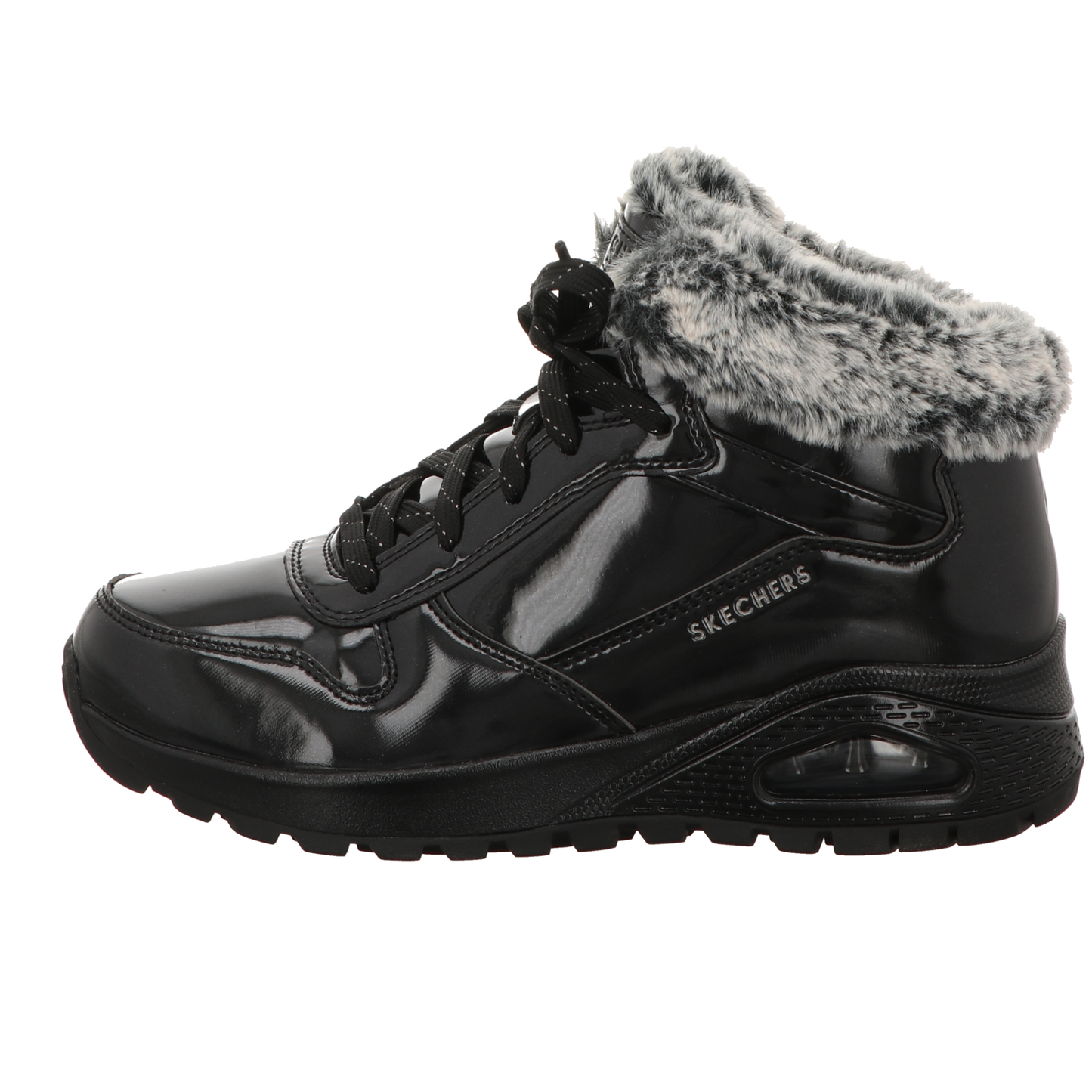 Skechers Damen Schnürstiefel Uno Rugged in schwarz