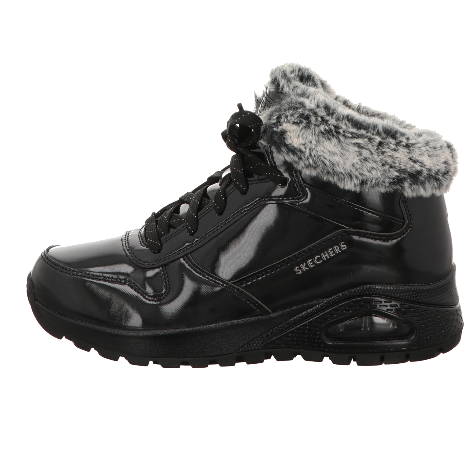 Skechers Damen Schnürstiefel Uno Rugged in schwarz