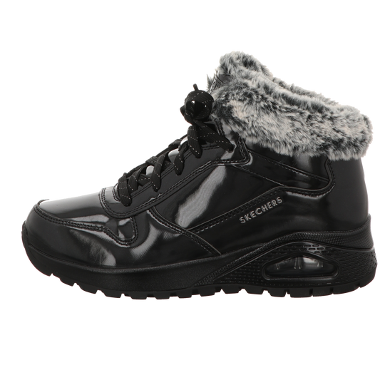 Skechers Damen Schnürstiefel Uno Rugged in schwarz