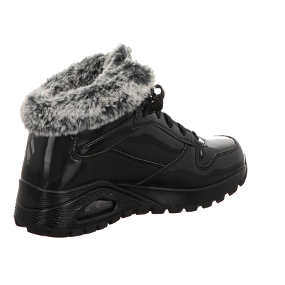Skechers Damen Schnürstiefel Uno Rugged in schwarz