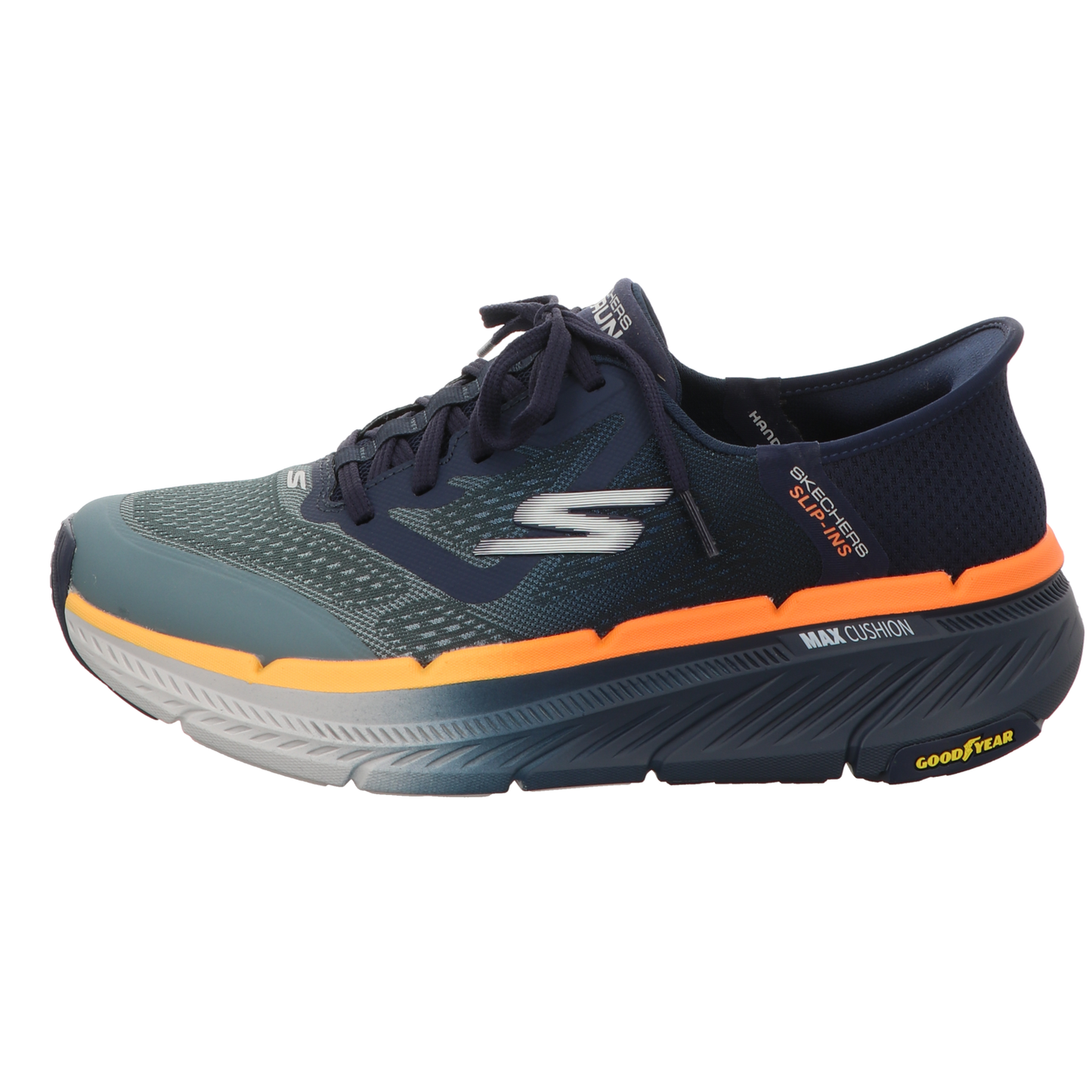 Skechers Herren Slipper Slip-Ins Max Cushioning in blau