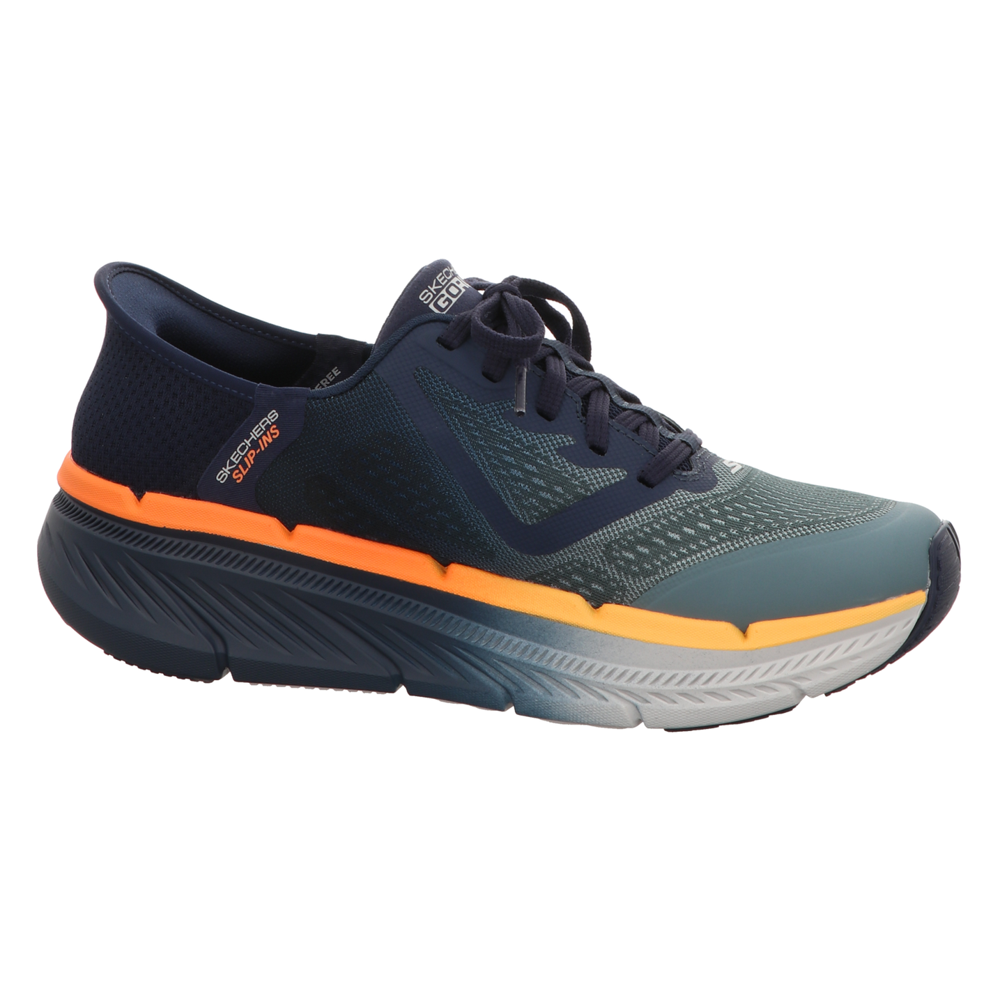 Skechers Herren Slipper Slip-Ins Max Cushioning in blau