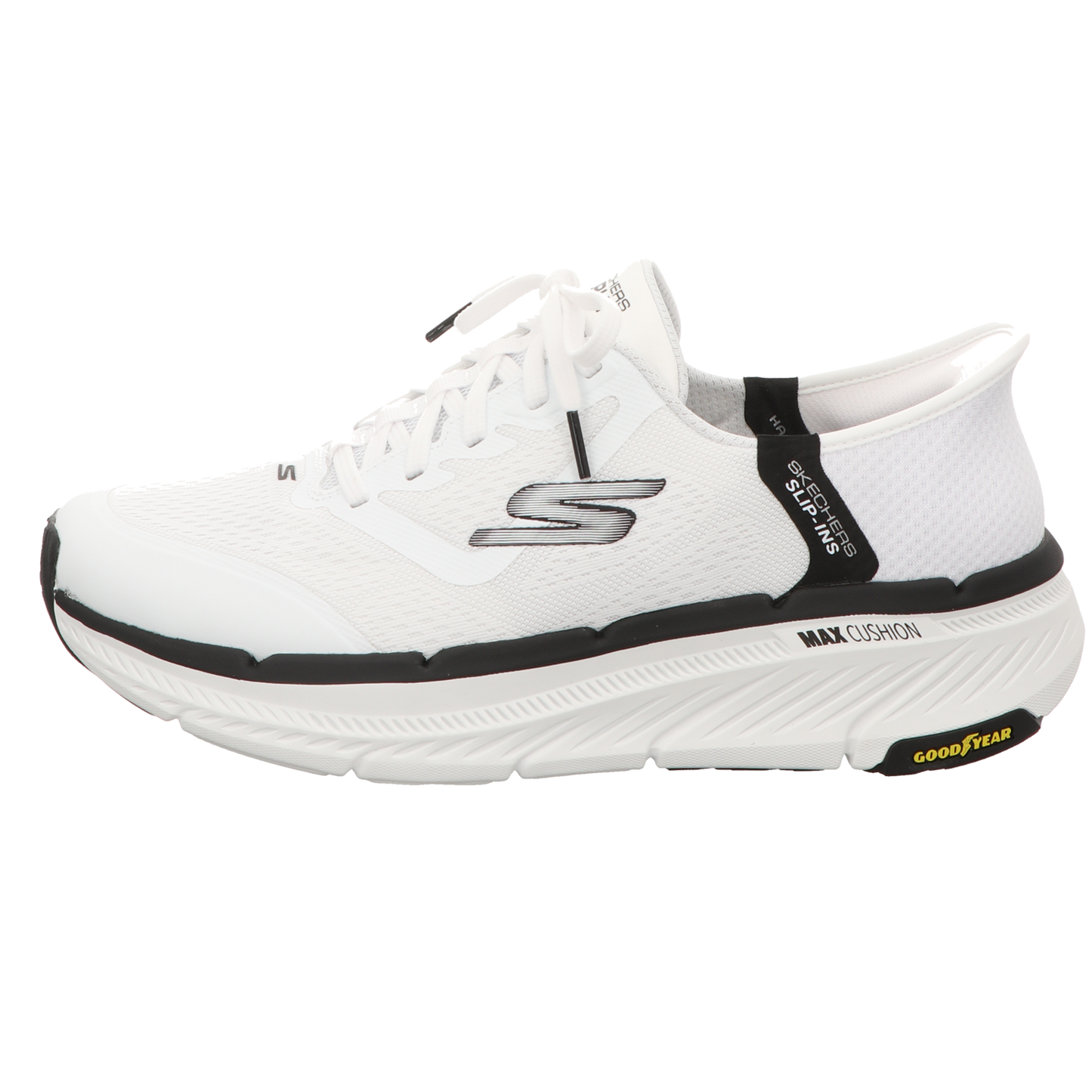 Skechers Herren Slipper Slip-Ins Max Cushioning in weiss