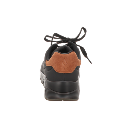 Skechers Herren Schnürschuh Uno Suited On Air in schwarz