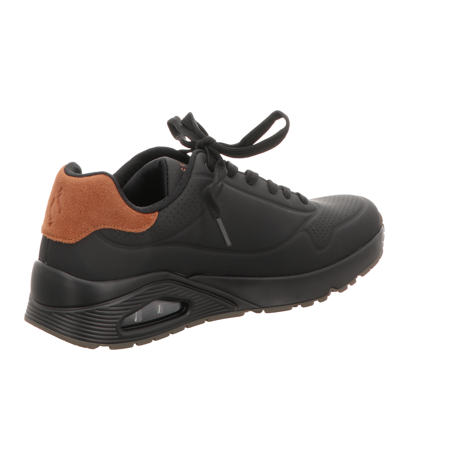 Skechers Herren Schnürschuh Uno Suited On Air in schwarz