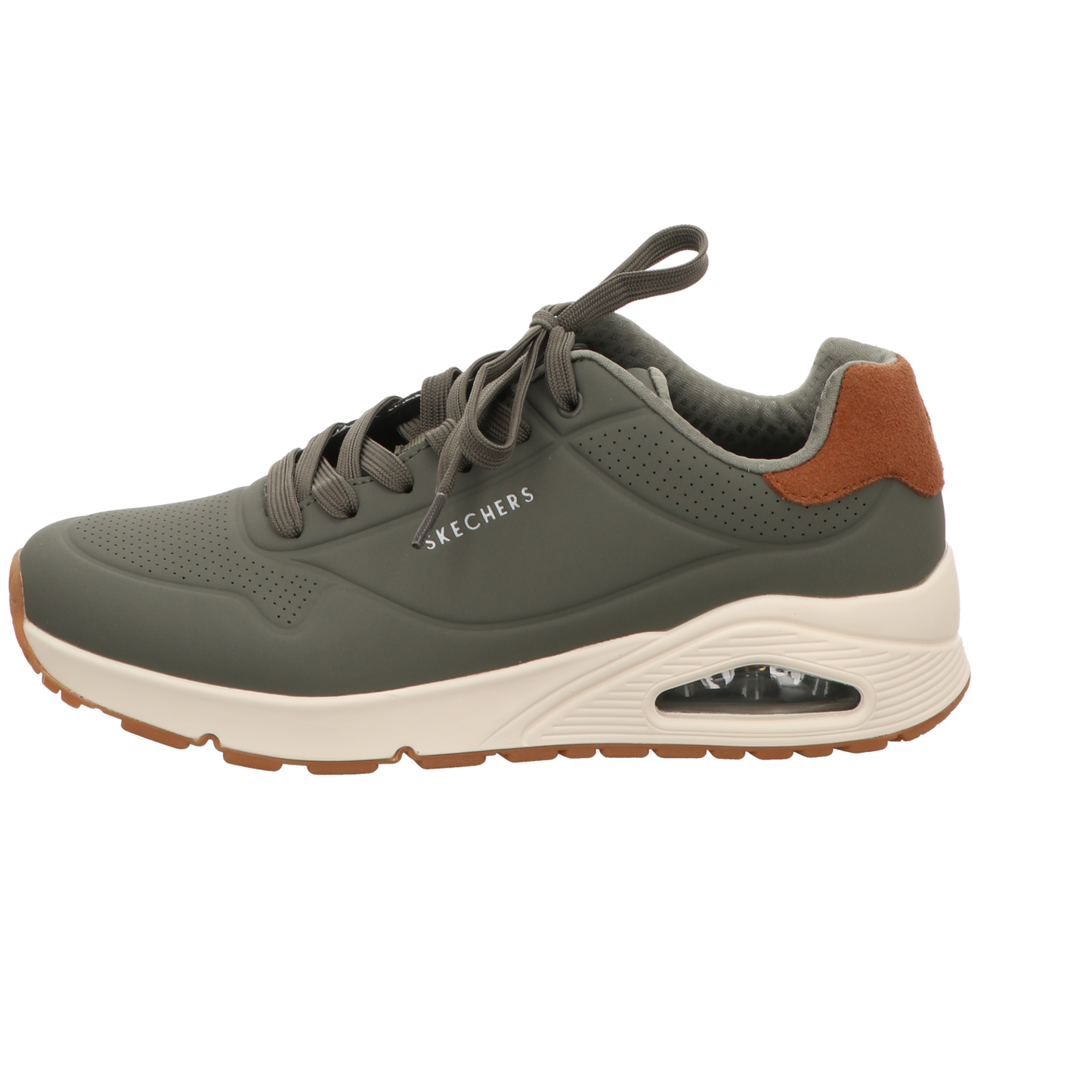 Skechers Herren Schnürschuh Uno Suited On Air in gruen