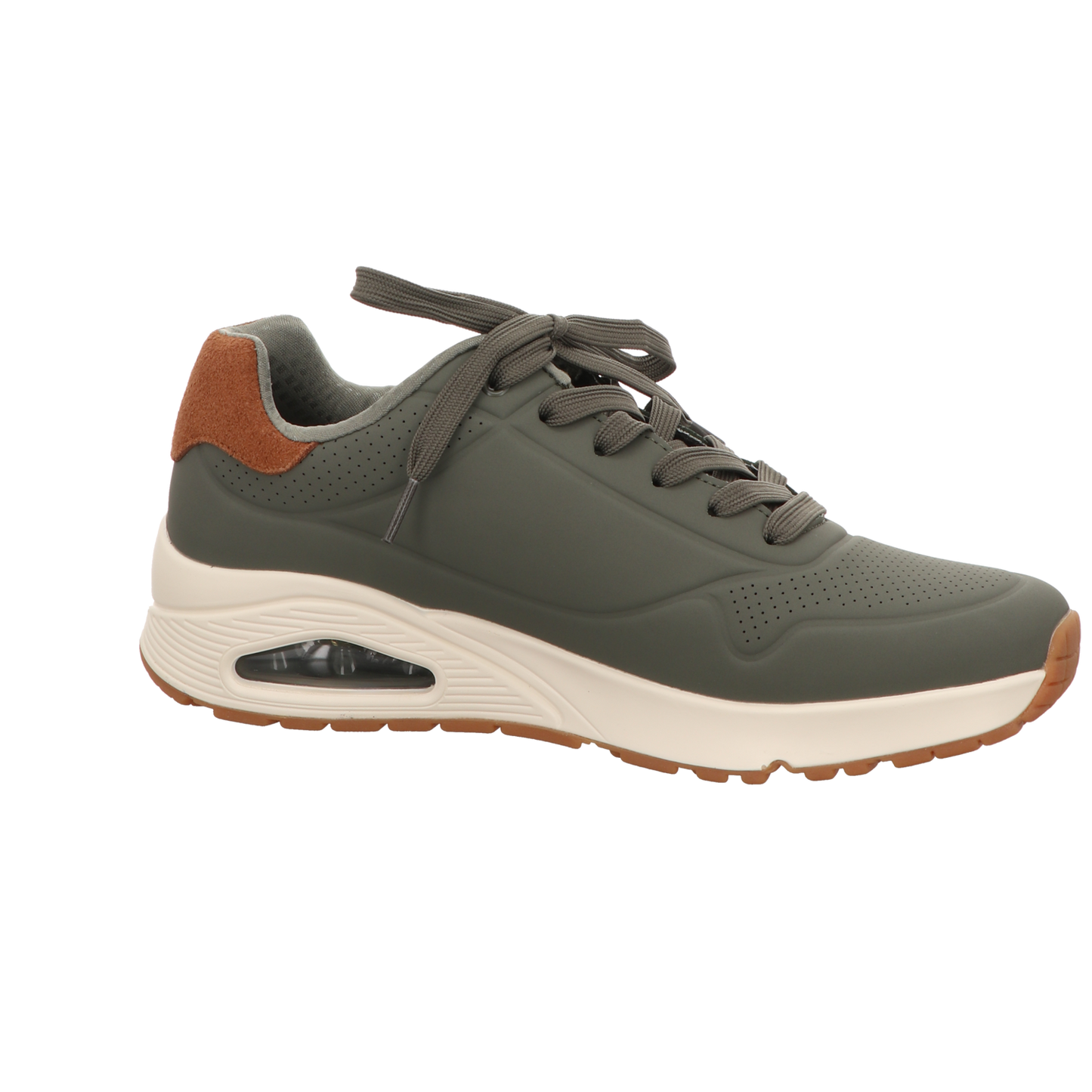 Skechers Herren Schnürschuh Uno Suited On Air in gruen