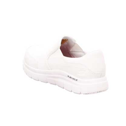 Skechers Herren Slipper Work Relaxed Fit  Flex Advanta in weiss