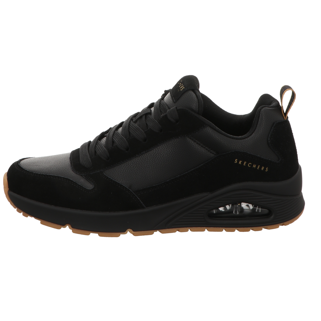 Skechers Herren Schnürschuh Uno Stacre in schwarz