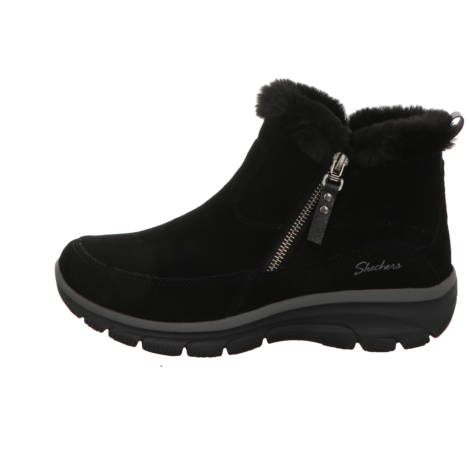 Skechers Damen Schnürstiefel Relaxed Fit Easy Going High in schwarz