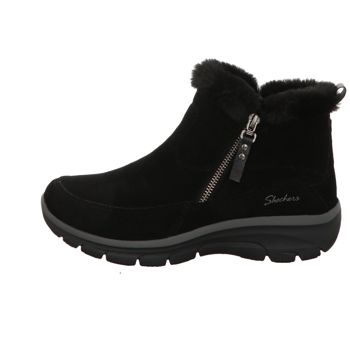 Skechers Damen Schnürstiefel Relaxed Fit Easy Going High in schwarz