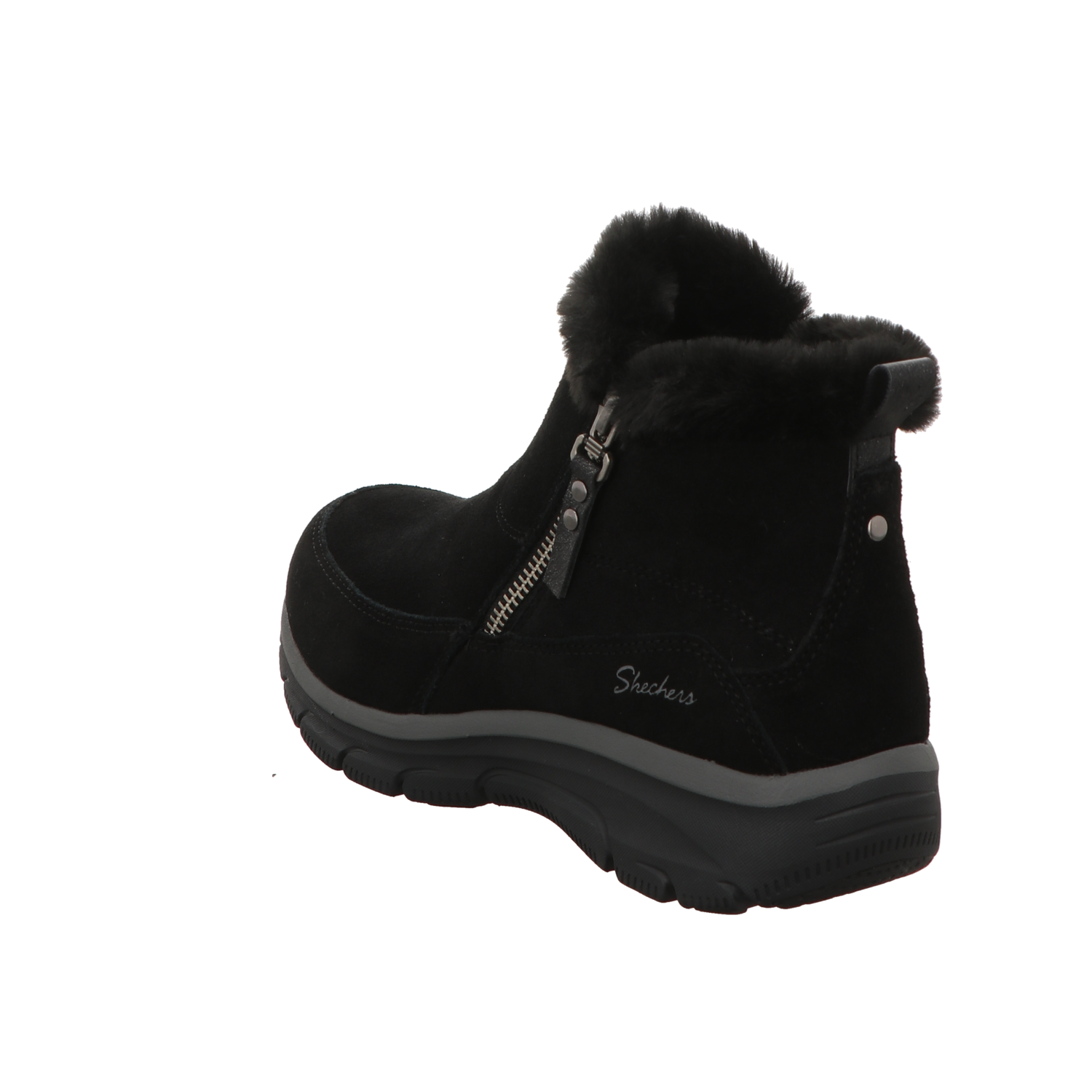 Skechers Damen Schnürstiefel Relaxed Fit Easy Going High in schwarz