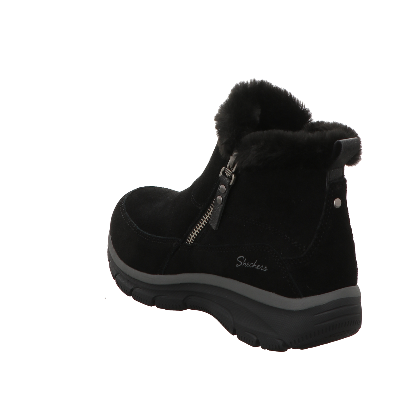 Skechers Damen Schnürstiefel Relaxed Fit Easy Going High in schwarz